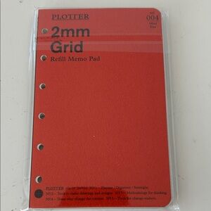 PLOTTER 2mm Grid Refill Memo Pad -004 mini size